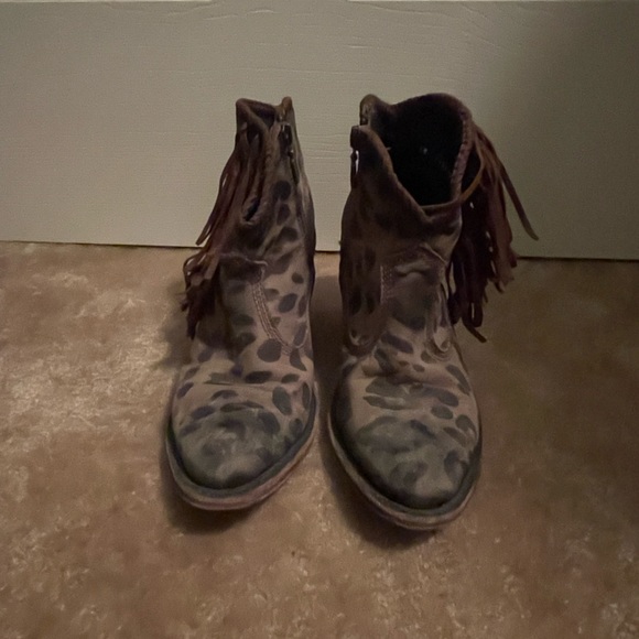 Liberty Black Chita Olivo Fringe Boot - Picture 4 of 7